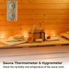 Alliteqwe Sauna Thermometer Fahrenheit Hygrometer Meter 2-in-1 Sauna Thermostat Indoor Traditional Sauna or Outdoor view 4