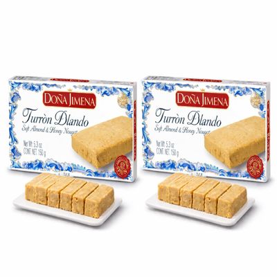 2 x Turron Blando de Jijona Soft Turron Bar 150g