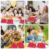 100Pcs Red Bandana Western Party Napkins Paper Napkins Disposable Dinner Napkins,Circular Party Napkins Guest Towels Birthday Wedding Napkins for Kitchen view 4