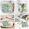 100Pcs Lemon Party Paper Napkins Party Napkins Disposable Blue Tiles Print Lemon Guest Towels for Birthday Wedding Kitchen Bathroom Decorations Tableware view 4