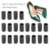 10 Pairs High Heel Repair Caps, Noise Reducing, Black CPU Polyurethane Pairs High Heel Protectors, Stiletto Heel Repair Caps Covers for Wedding Outdoor Events, Three Size (Inner view 2