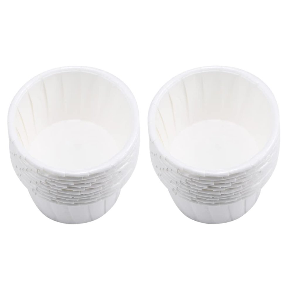 Xoeryoy Paper Cups Hair Wax Hairless Bean Tools Wax Face Butter Bean White Cake Cup for Hair Removal 100PCS