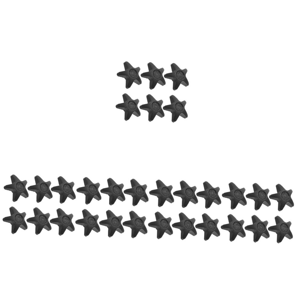 minkissy 30pcs Wheelchair Knob Adjustment Parts Replacement Star Knobs for Wheelchair Walker Thread