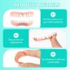 Care Spring 2 Pairs Clip in Veneers Teeth Silicone Dentures Adjustable, False Teeth Veneers Top And Bottom Set, Comfort Natural Instant Confident Smile Enhancer for Men And Women view 3