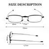 Aolso Foldable Reading Glasses, 2PCS Blue Light Blocking Glasses, Anti Eyestrain/Glare, Metal Frame Compact Small Portable Glasses with Hard Case, Spring Hinge Readers for Women Men(Black, 1.5) view 2