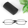 Aolso Foldable Reading Glasses, 2PCS Blue Light Blocking Glasses, Anti Eyestrain/Glare, Metal Frame Compact Small Portable Glasses with Hard Case, Spring Hinge Readers for Women Men(Black, 1.5) view 4