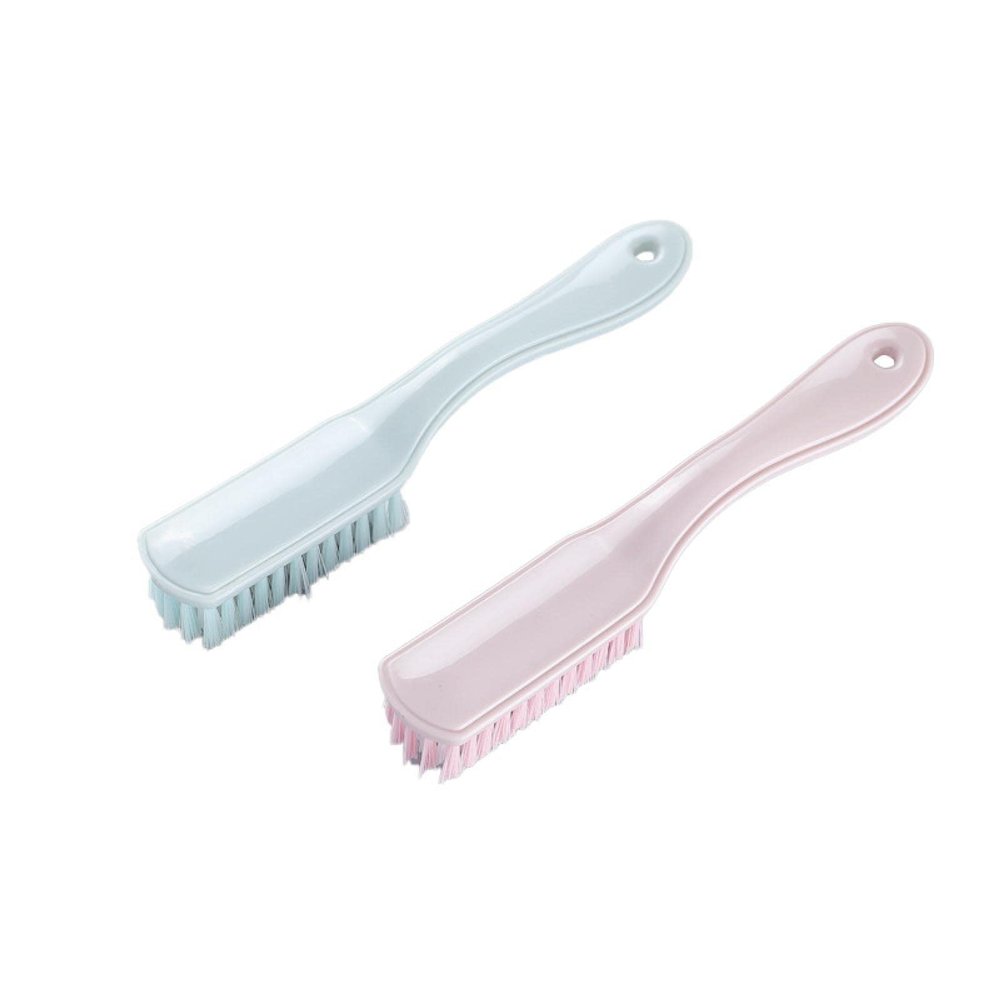 CBPNEISEK Portable Hand-held Plastic Shoe Brush, Enlarged Handle, Laundry Brush, Soft Bristle Shoe Brush/3(Blue)