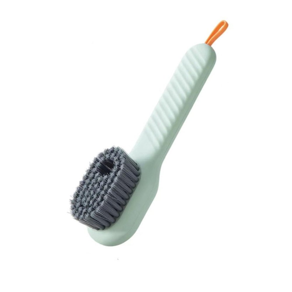 CBPNEISEK Multi-Function Liquid Shoe Brush, Household Press Liquid Washing Shoe Brush, Shoe Brush, Tool Press Soft Sweater Cleaning Brush/6(Green)