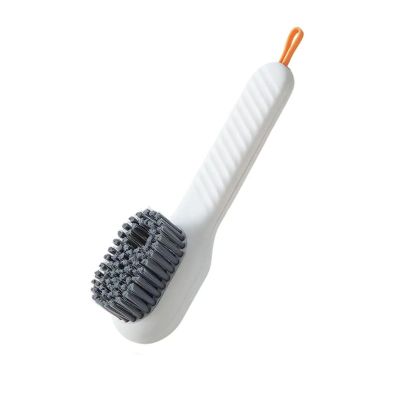 CBPNEISEK Multi-Function Liquid Shoe Brush, Household Press Liquid Washing Shoe Brush, Shoe Brush, Tool Press Soft Sweater Cleaning Brush/6(White)