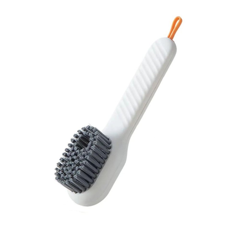 CBPNEISEK Multi-Function Liquid Shoe Brush, Household Press Liquid Washing Shoe Brush, Shoe Brush, Tool Press Soft Sweater Cleaning Brush/6(White)