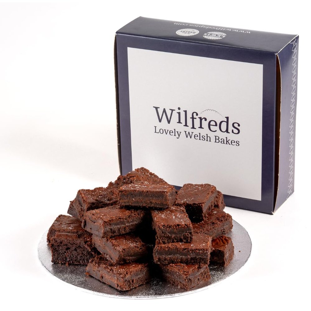 Bulk Chocolate Brownies: 24 Belgian Chocolate Delights in a Gift Box Birthday Brownies, Gifting Birthday Treats or Savouring Party Brownie Moments Ideal Party Gifts