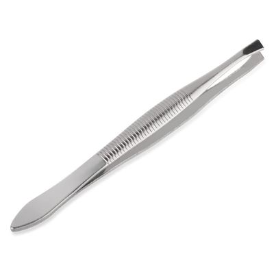 2pcs Stainless Steel Eyebrow Tweezer Eyebrow Trimmer Shaper Facial Hair Remover Puller Slanted Tip Makeup Beauty Tools Professional and Attractive