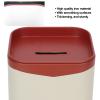 Large Capacity Blade Disposal Case with Top Opening Design, Suitable for Hair Salons, Made of Iron Material (Red) view 3