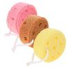 ULDIGI 3pcs Bath Exfoliating Body Sponge Set with Honeycomb Foam Texture, Soft Skin Scrubber for Boys and Girls and Adults, Multi-Color Bathing Accessories for Daily Shower and Body view 1