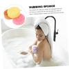 ULDIGI 3pcs Bath Exfoliating Body Sponge Set with Honeycomb Foam Texture, Soft Skin Scrubber for Boys and Girls and Adults, Multi-Color Bathing Accessories for Daily Shower and Body view 2