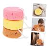 ULDIGI 3pcs Bath Exfoliating Body Sponge Set with Honeycomb Foam Texture, Soft Skin Scrubber for Boys and Girls and Adults, Multi-Color Bathing Accessories for Daily Shower and Body view 4