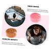 GRIRIW 3pcs Exfoliating Bath Sponge Shower Scrubber Set, Round Body Cleaning Sponge with Algae Fiber, Soft Honeycomb Texture for Boys and Girls and Adults, Suitable for Daily Bathing view 2