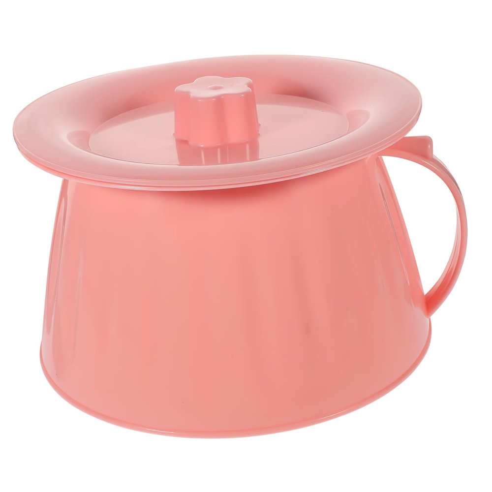 GARVALON Convenient Toilet Urinal Chamber Pot Portable Urine Pot for Bedroom Camping Toilet Tent Travel Handle