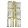 Tom Smith Luxury Christmas Crackers 6 Pack Dinner Crackers with Plastic (White and Gold 7792) view 2