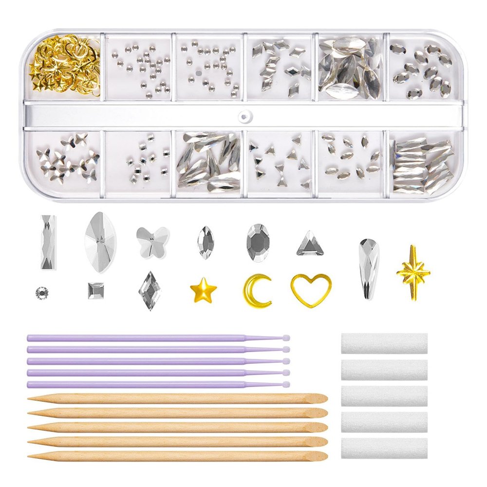 Bexdug Tooth Gem Kit | Fashionable Tooth Gems Set - Artificial Crystal for Teeth Decoration, Reflective Tooth for Dazzling Smiles, Halloween Teeth Decor