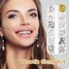 Bexdug Tooth Gem Kit | Fashionable Tooth Gems Set - Artificial Crystal for Teeth Decoration, Reflective Tooth for Dazzling Smiles, Halloween Teeth Decor view 3