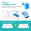 HayaYoffi 120 Count Super Absorbent Commode Pads, Disposable Toilet Pads for Adults Toilet Chair, Portable Potty, Commode Liners, Make Caregiving Easier, White view 4