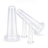 4Pcs Transparent Massage Cupping Set Silicone Mini Facial Cups Face Massager Helper Skin Care Neck Back Eyes Massaging Cup Safe to Use, Don't Worry About Burns Health Facial Skin Care Sets and Kits view 1