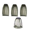 3 Pack Bug Head Net Mesh - Bug Face Netting for Hats - Insect Net Mask Cover from Gnats, No-See-Ums & Midges with Extra Fine Fly Screen Holes - Outdoor Protection for Men & Women view 1