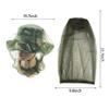 3 Pack Bug Head Net Mesh - Bug Face Netting for Hats - Insect Net Mask Cover from Gnats, No-See-Ums & Midges with Extra Fine Fly Screen Holes - Outdoor Protection for Men & Women view 3