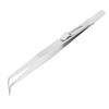 Adjustable Stainless Steel Tweezers with Lock, Ergonomic Design for Gem Identification and Diamond Grading, Anti-Slip, Anti-Magnetic (Curved Tweezers) view 1