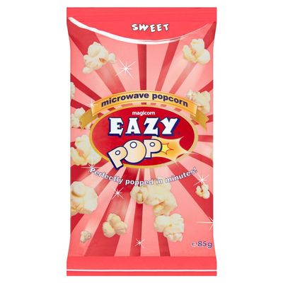 Eazy Pop Magicorn Sweet, Salted, Butter Microwave Popcorn 85g (08 Bags, Sweet)