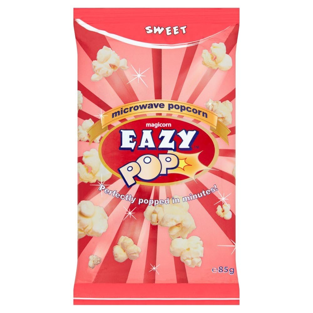 Eazy Pop Magicorn Sweet, Salted, Butter Microwave Popcorn 85g (08 Bags, Sweet)