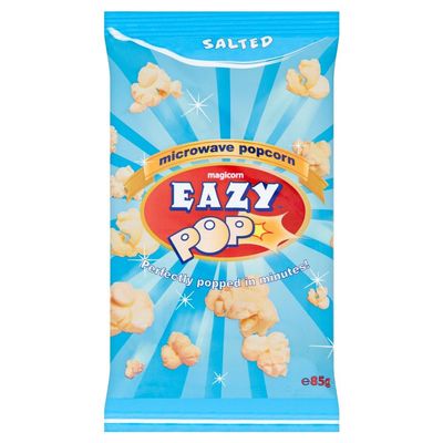 Eazy Pop Magicorn Sweet, Salted, Butter Microwave Popcorn 85g (16 Bags(Full Box), Salted)