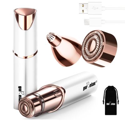 Facial Hair Remover for Women (Gen 3 Pro),Luxury Ladies Beard Remover with Smartlight, guRelax Face Mini Hair Remover, for Face, Eyebrows, Fluff with 2 Replacement Heads