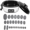 ZYJIX Natural Basalt Massage Stone, 27 Pieces Hot Stone Massage Kit With Digital Stone Heater, For Home Spa Relaxation Pain Relief view 1