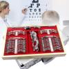 104 pcs Optical Trial Lens Set Metal Rim Optometry Kit with Box Trial Frame, Case Metal Rim Ophthalmic Lense Including Free Trial Frame Suitable for Opticians and Eye Hospitals view 1