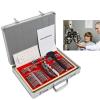 104PCS Optometry Box Trial Lens Case Set, Eye Protection Accessories Optical Trial Lens Set Metal Rim + Trial Frame + Aluminium Case view 2