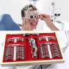 104PCS Optometry Box Trial Lens Case Set, Eye Protection Accessories Optical Trial Lens Set Metal Rim + Trial Frame + Aluminium Case view 3