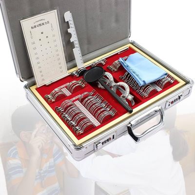 104 Pcs Optical Trial Lens Set, Optical Lens Optometry Lens Optometry Box Trial Lens Equipment,Ophthalmic Trial Case Lenses With Aluminum Storage Case