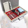 104 Pcs Optical Trial Lens Set, Optical Lens Optometry Lens Optometry Box Trial Lens Equipment,Ophthalmic Trial Case Lenses With Aluminum Storage Case view 1