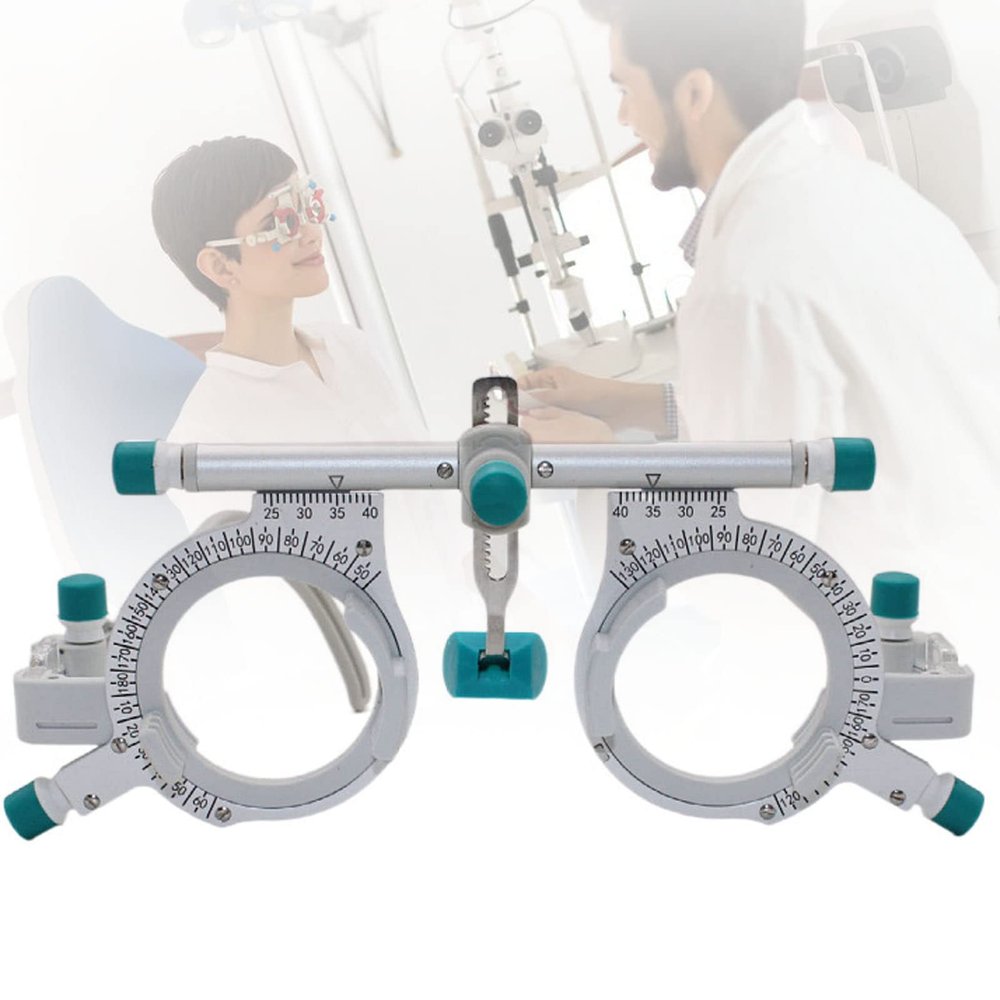 Adjustable Trial Frame Optical Trial Lens Frame PD 48-80mm Titanium Optic Trial Eye Optometry Lens Frame Test Optician,Universal Eye Optometry Optician