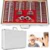 266PCS Optical Trial Lens Set, Metal Rim Optometry Kit with Optometry Frame & Aluminum Case, Eye Protection Accessories Set for Schools, Hospitals Ophthalmology, Optical Shops view 1
