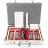 104 pcs Optical Trial Lens Set, Metal Rim Optometry Optical Instrument Trial Lens Set with Metal Rim Optometry Kit Case with Metal Rim Frame Aluminum Box view 1