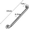HPTHLY Grab Bars Grab Rail Bathroom Handrail for Showers and Walls Grab Bar Polished Chrome Ed Safety Support Rail Elderly view 2
