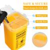 BAMTTOO 3pcs Needle Disposal Boxes Containers Tattoo Disposal Collector Sharps Containers Waste Boxes for Tattoo Supplies and Equipment (Mixed Color) view 3