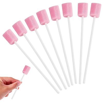 50 Pcs Mouth Swabs - Disposable Oral Care Sponge Swabs for Elderly, Patients, and Baby Oral Cleaning, Soft and Gentle Dental Sponge Swabs for Effective Oral Hygiene