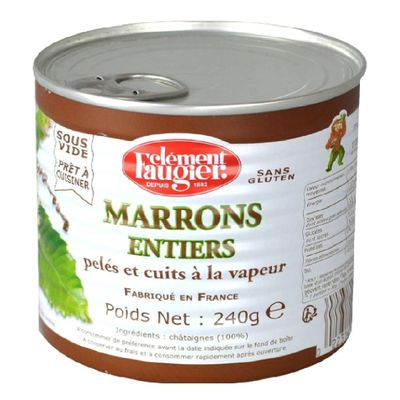 Clement Faugier Whole peeled chestnuts 240g - Pack of 3