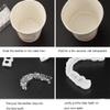 Brigtviee 2 Pieces Fake Teeth, Cosmetic Veneer, Veneer Snap in Teeth Top and Bottom Snap on Veneer Teeth, for Men and Women Bad Teeth Whitening Alternative view 4