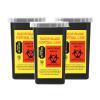 BAMTTOO 3pcs Needle Disposal Box Containers Tattoo Disposal Collector Sharps Container Waste Boxes for Tattoo Supplies and Equipment (Black) view 1