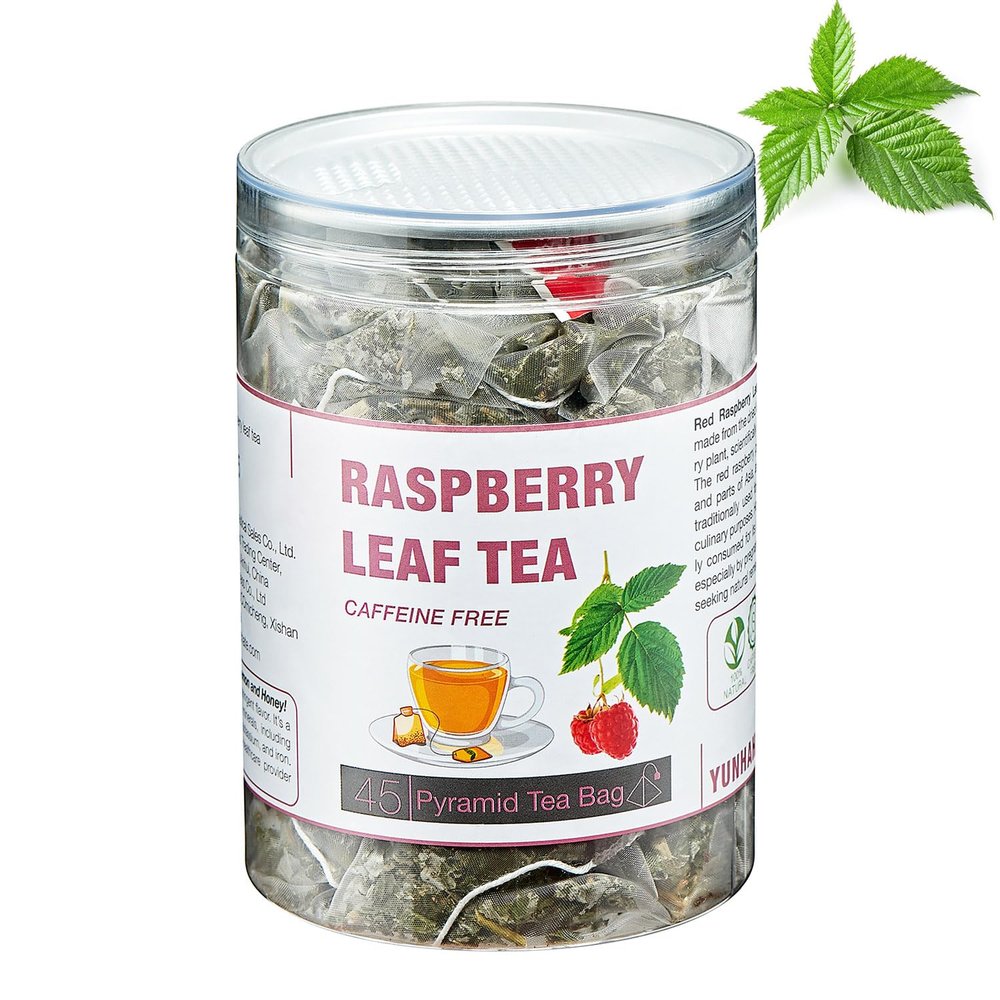 45 Raspberry Leaf Tea for Pregnancy - Natural Herbal Healthy Cycle Pure Raspberry Tea Bags for Women Menstrual Cramps - Non-GMO - Caffeine-free